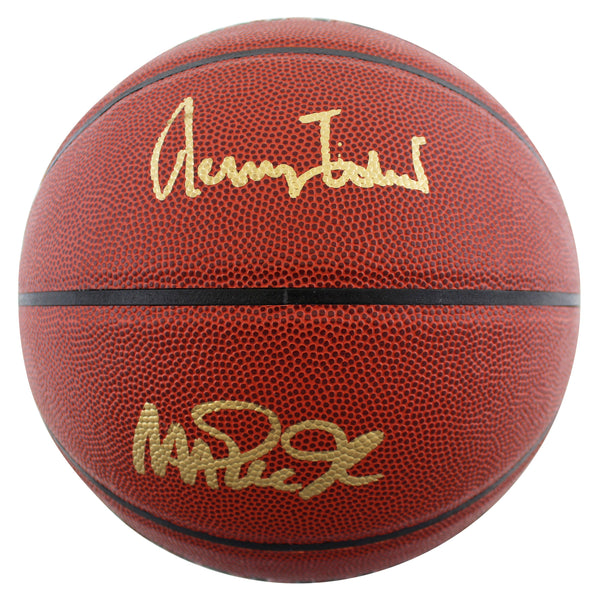 πππ MAGIC JOHNSON & JERRY WEST SIGNED NBA BASKETBALL βοΈπ