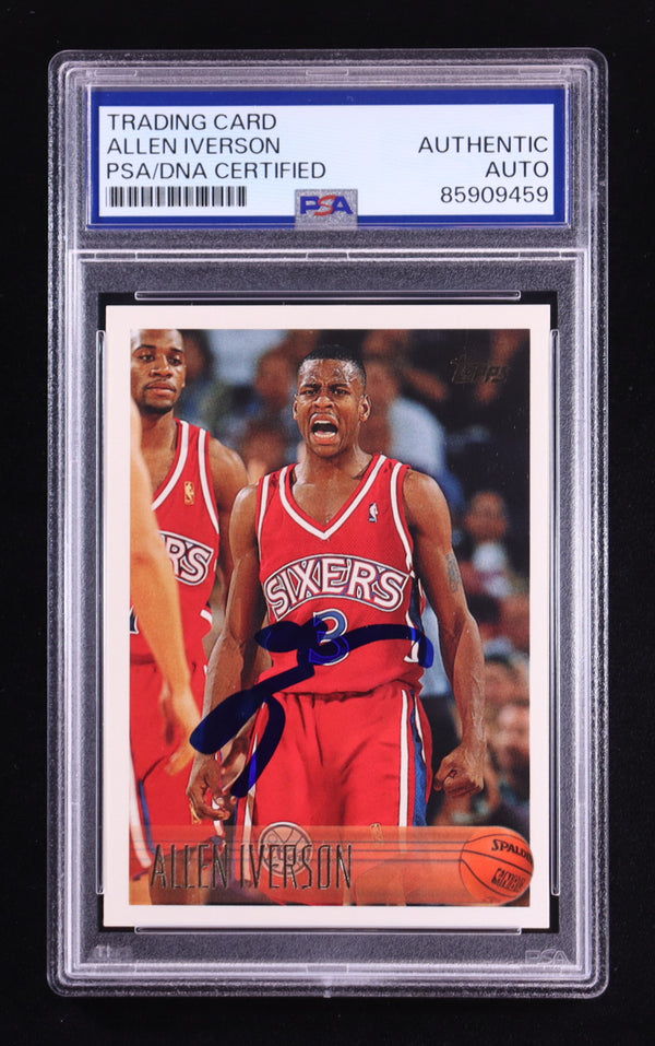 🏀 ALLEN IVERSON SIGNED ROOKIE CARD