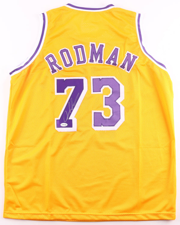 🏀 DENNIS RODMAN SIGNED LA LAKERS JERSEY