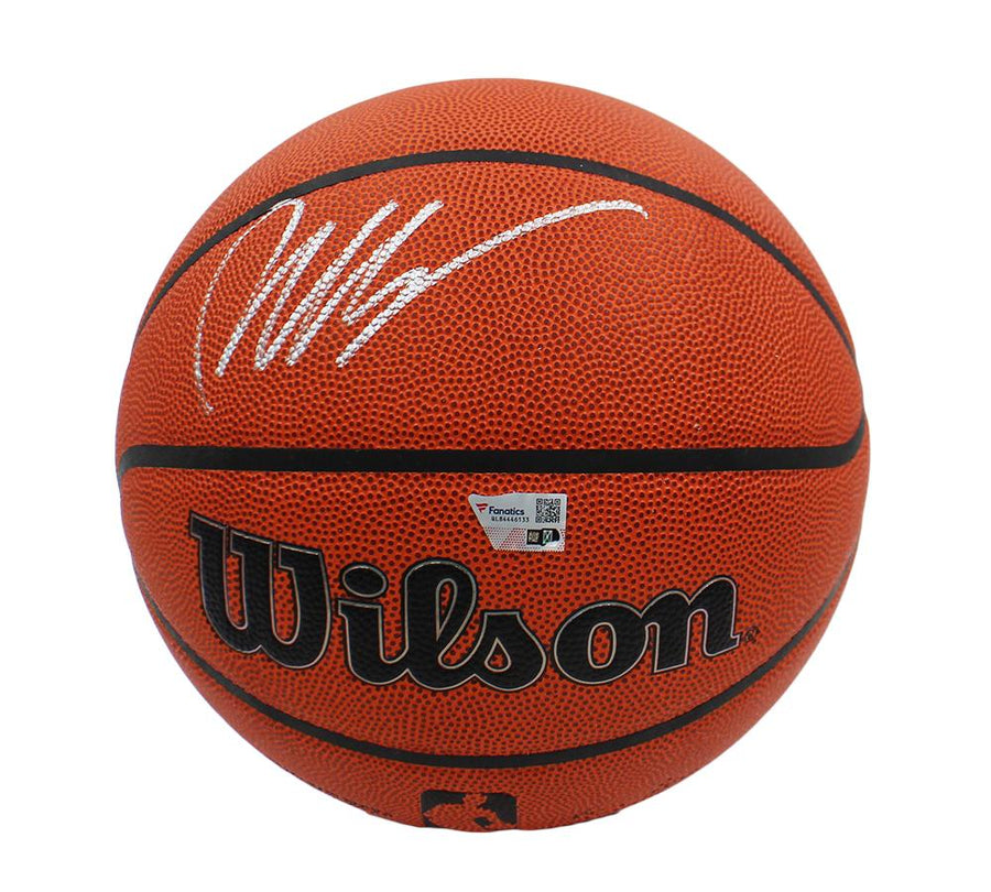 🏀👽🔥 VICTOR WEMBANYAMA SIGNED NBA BASKETBALL – FANATICS AUTHENTICATED ✍️⭐