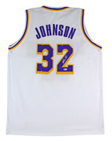 🏀💜💛 MAGIC JOHNSON SIGNED LAKERS JERSEY ✍️🏆