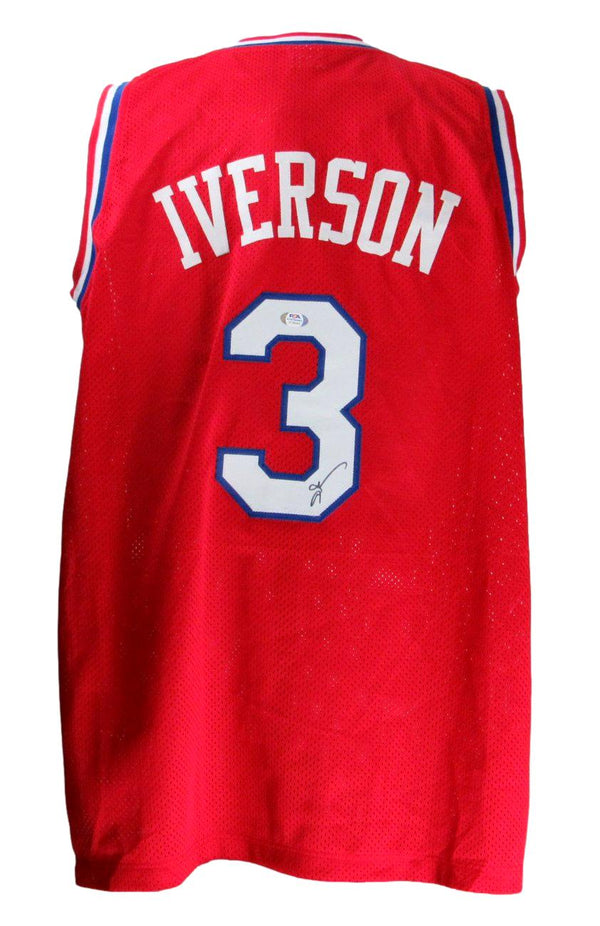 🏀🔥 ALLEN IVERSON SIGNED JERSEY + SIGNED ROOKIE CARD PSA MINT 10 ✍️💎