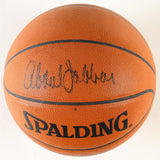 🏀👑 KAREEM ABDUL-JABBAR SIGNED NBA BASKETBALL + NAMEPLATE DISPLAY CASE – PSA ✍️🏆