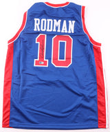 🏀 DENNIS RODMAN SIGNED DETROIT PISTONS JERSEY