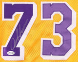 🏀 DENNIS RODMAN SIGNED LA LAKERS JERSEY