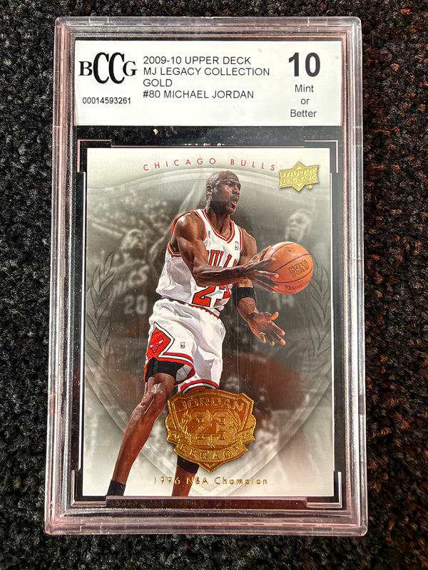 Michael Jordan Upper Deck Legacy Collection Gold Card – MINT 10