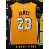 🏀 KOBE BRYANT &amp; LEBRON JAMES SIGNED LA LAKERS DUAL JERSEY DISPLAY